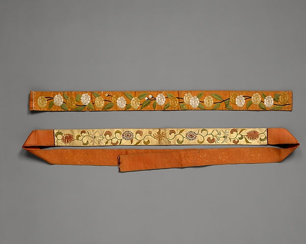 End of a Noh wig band late 18th cent,Classic Ming China Image, Poster Print Wall Art