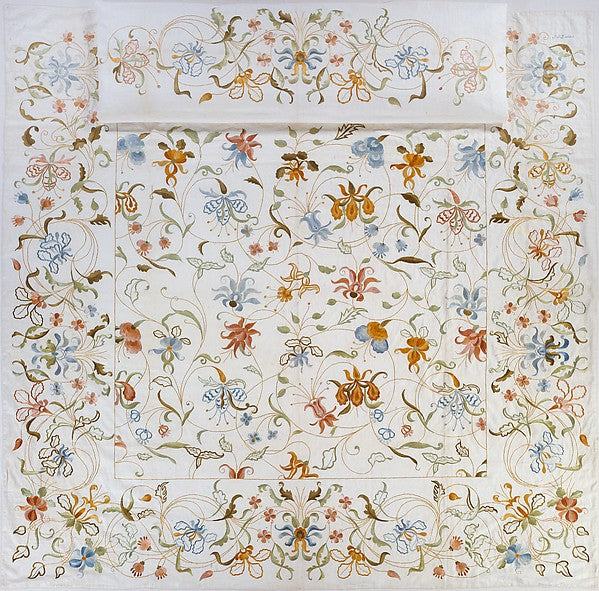 Pillow sham embroidered 1898 A. P. Lalkers, Poster Print - Wall Art