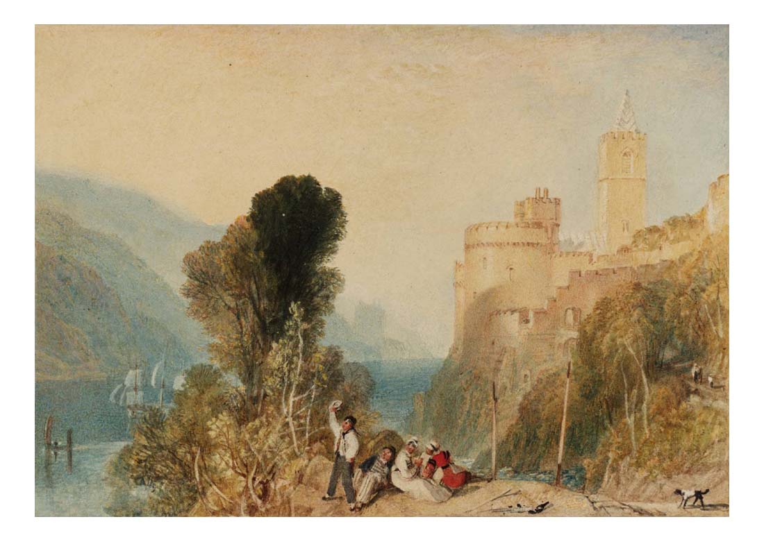 Dartmouth Castle, on the River Dart, 1822 by John Mallord William Turner RA, 12x8"(A4) Poster