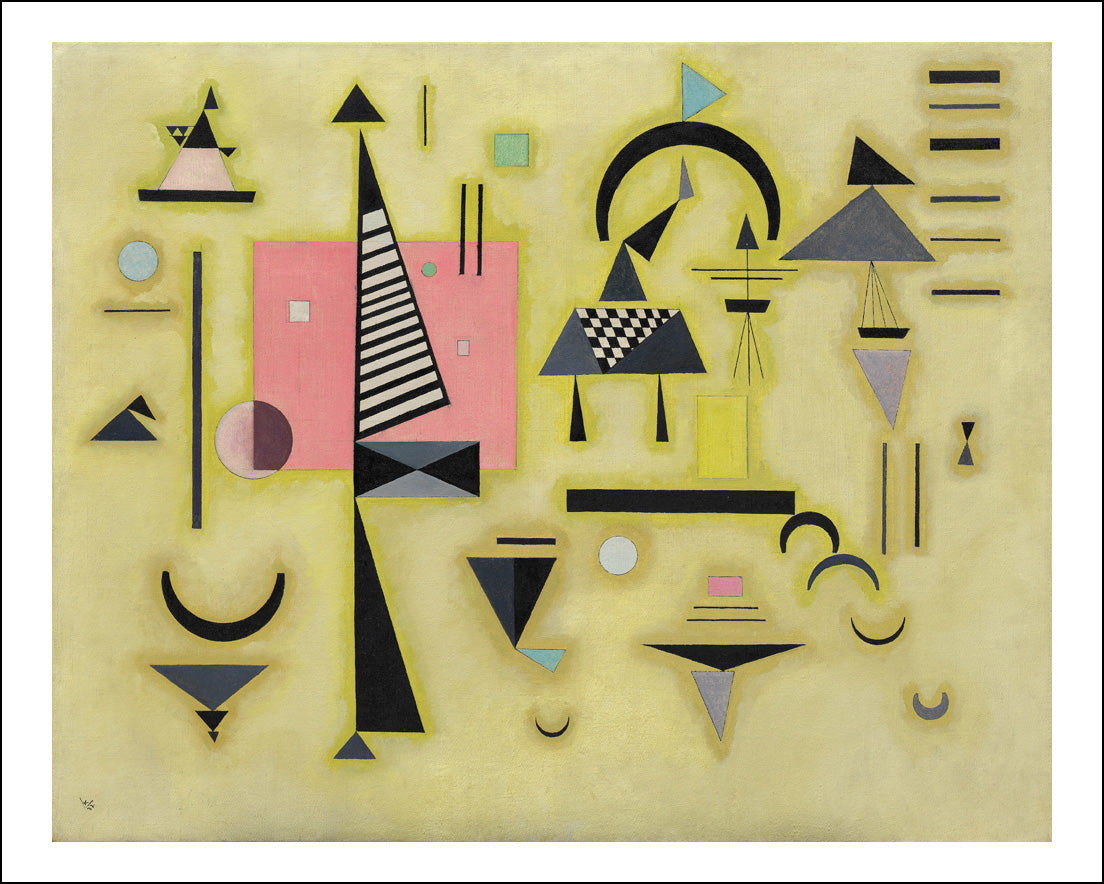 Decisive Rose, 1932 by Wassily Kandinsky, 12x8"(A4) Poster Print