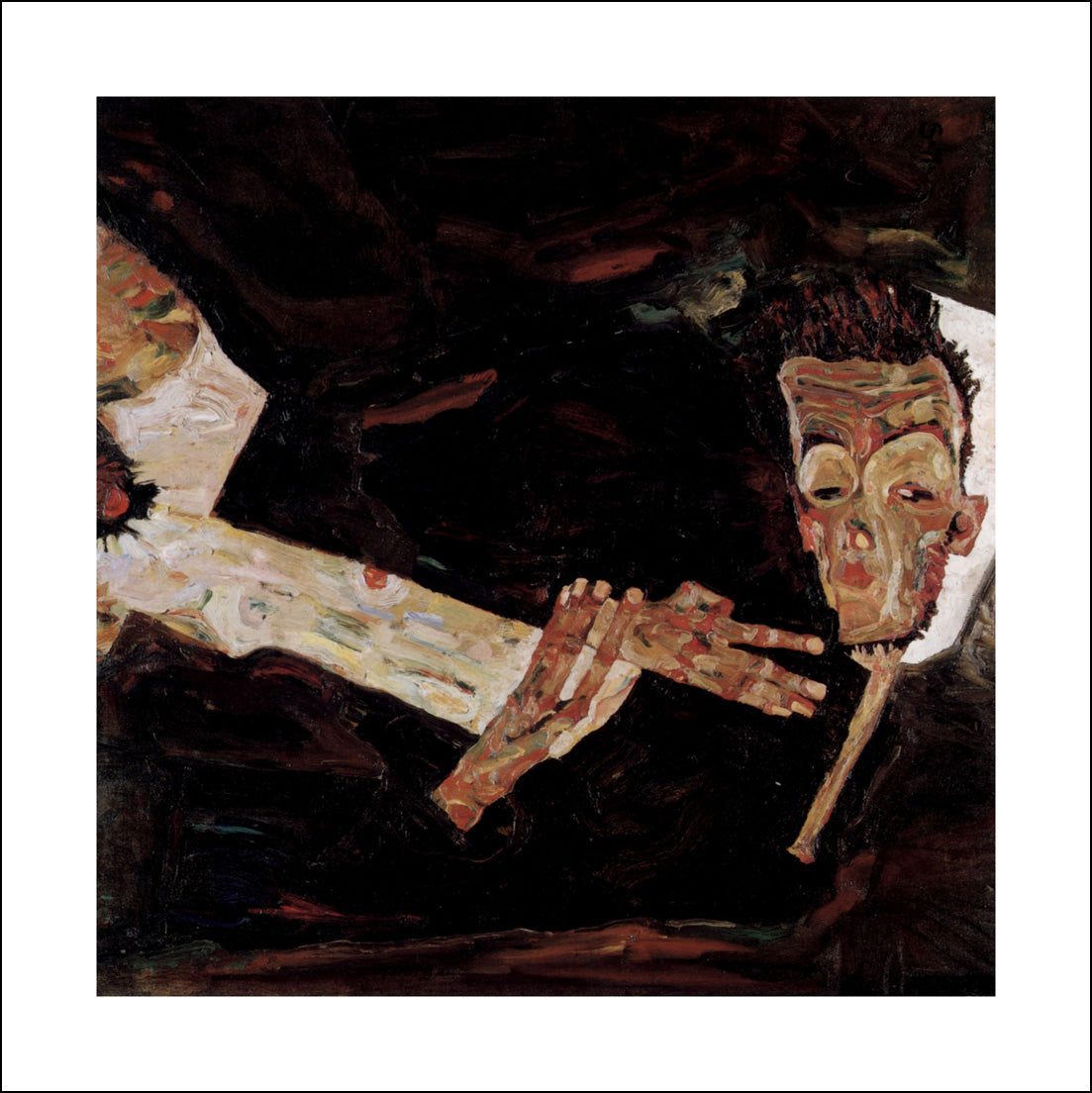 The lyricist by Egon Schiele, 12x8" (A4) Poster Print