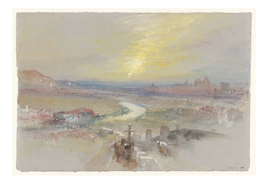 Distant View of Regensburg from the Dreifaltigkeitsberg, 1840 by John Mallord William Turner RA
