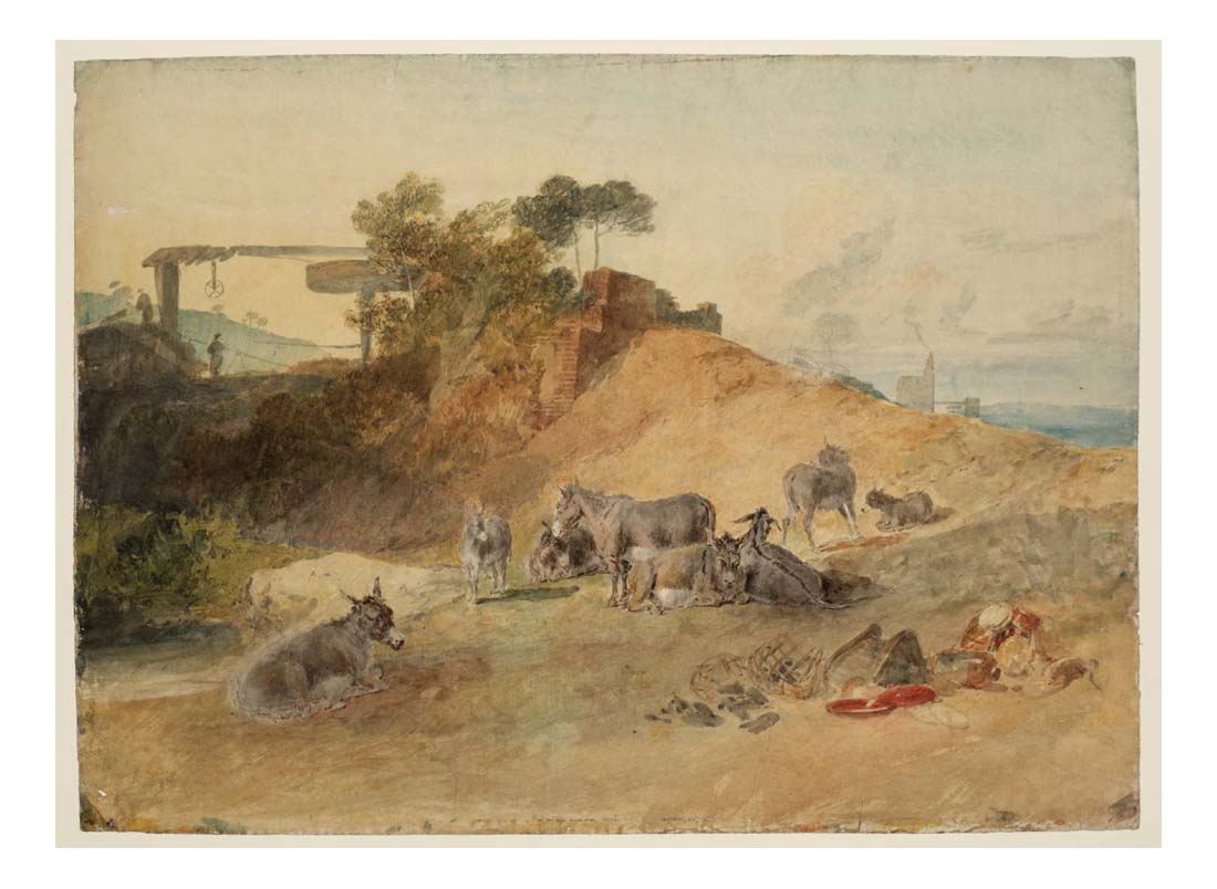 Donkeys beside a Mine Shaft, 1805-07 by John Mallord William Turner RA