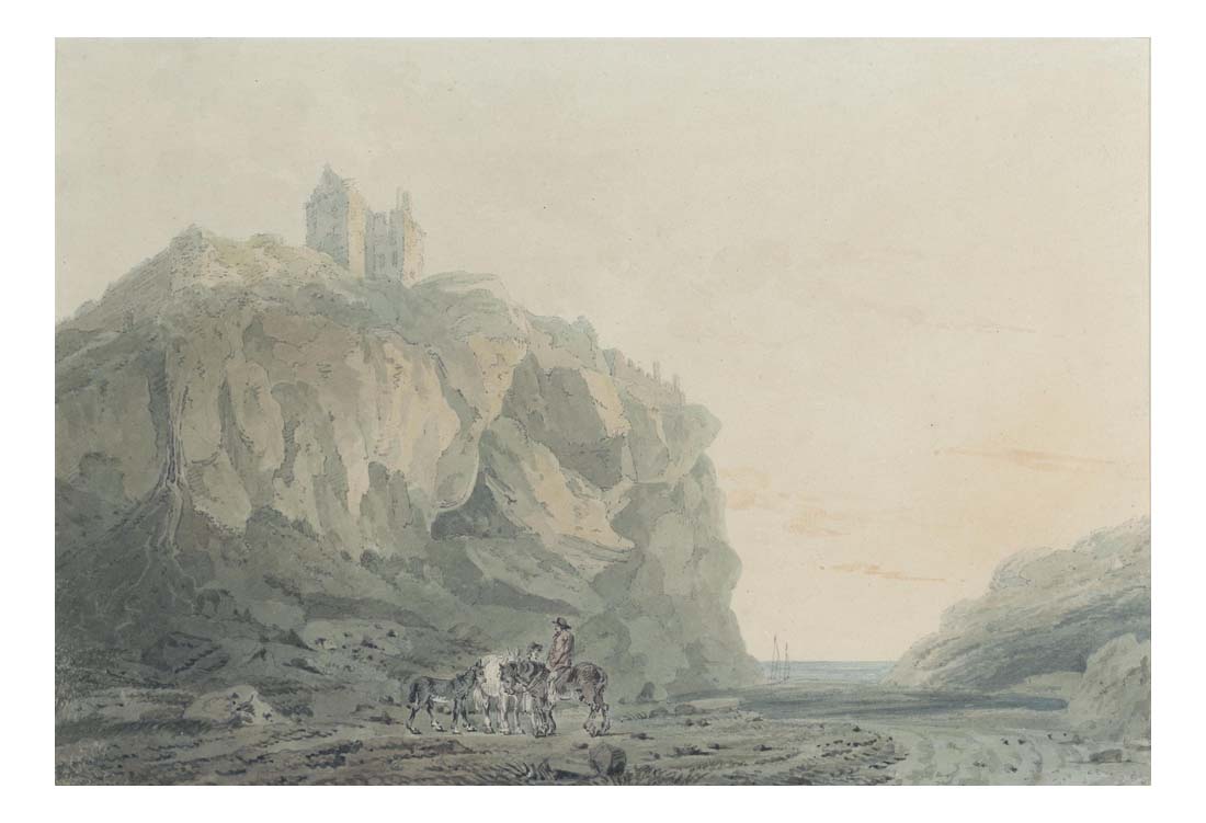 Dunotter Castle, Kincardineshire by John Mallord William Turner RA, 12x8"(A4) Poster