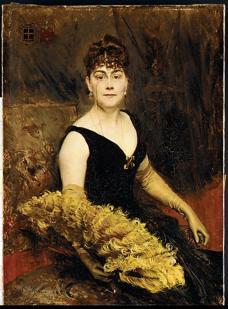 Giovanni Boldini:Mrs. Charles Warren-Cram 1885-16x12"(A3) Poster