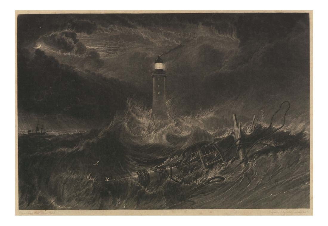 Eddystone Lighthouse, 1824 by John Mallord William Turner RA