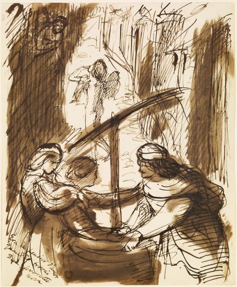 Era in Pensier D'Amor - Guido Cavalcanti, 1854-56 by Dante Gabriel Rossetti, English Pre-Raphaelite Painter