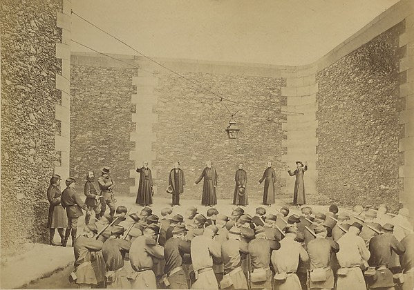Ernest Eugène Appert:Exécution des otages prison de la Roque-16x12"(A3) Poster