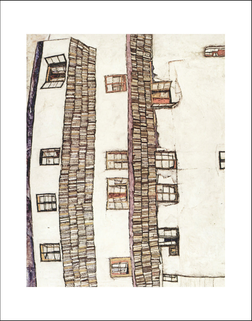 Finestre-2 by Egon Schiele, 12x8" (A4) Poster Print