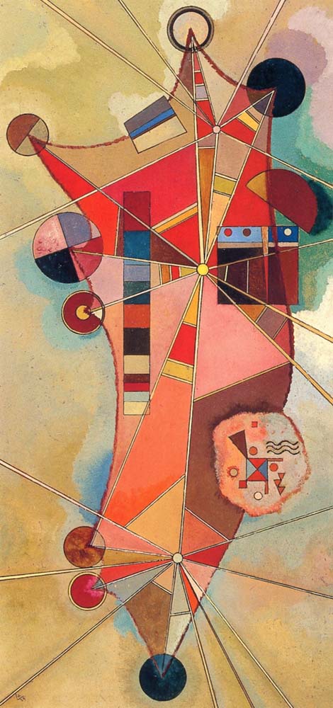 Fixed Points - Wassily Kandinsky -1929 by Wassily Kandinsky, 12x8"(A4) Poster Print