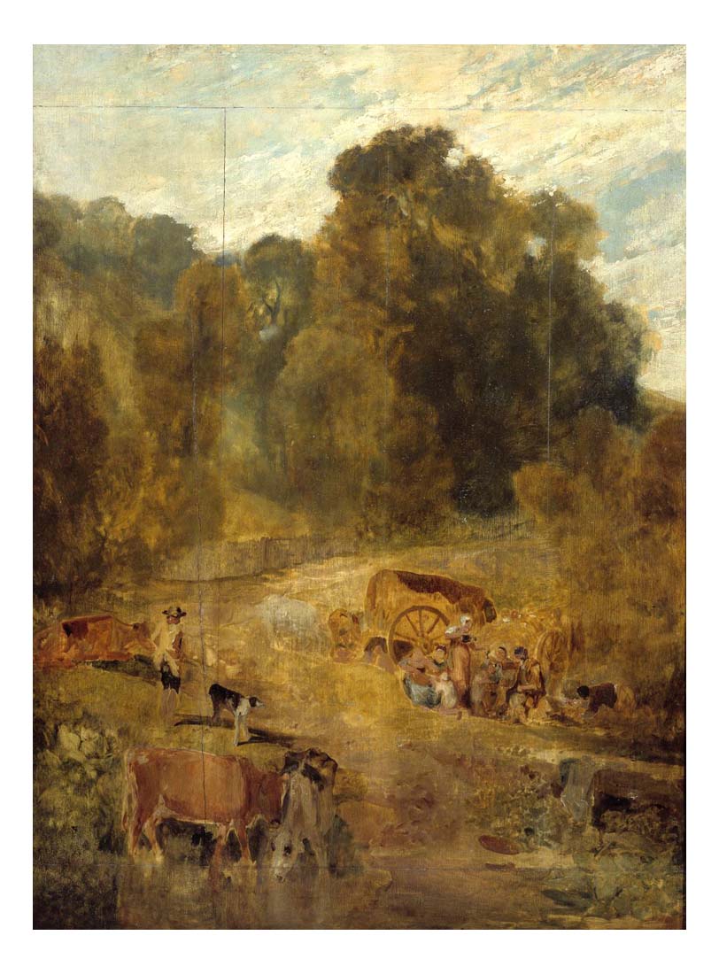 Gipsy Camp, 1807 by John Mallord William Turner RA, 12x8"(A4) Poster