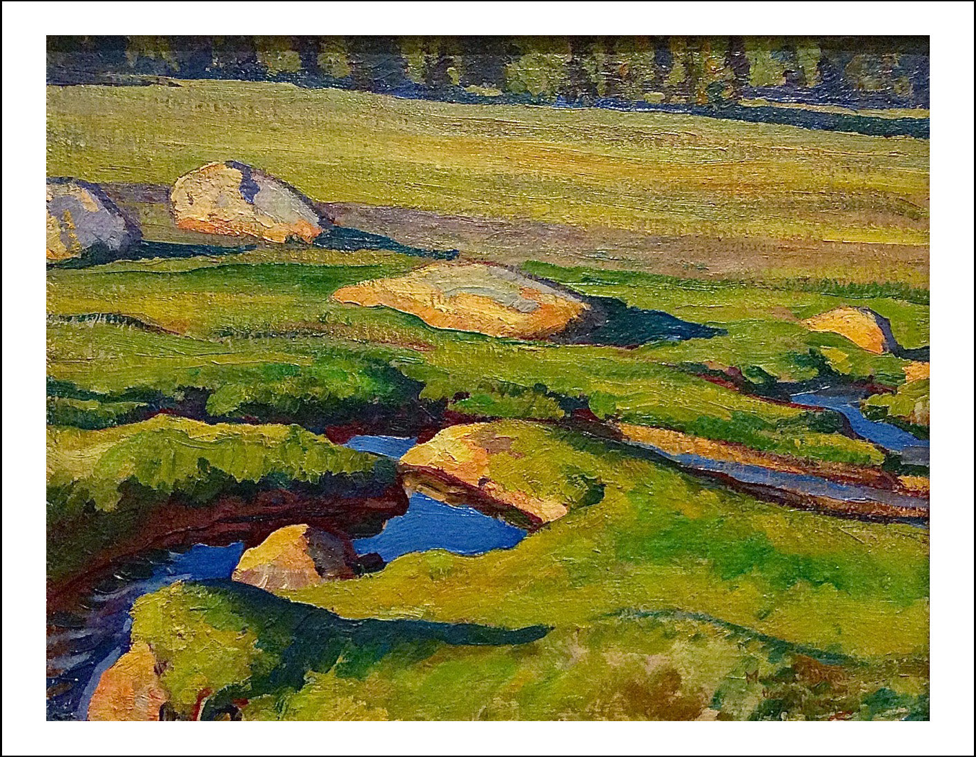 Glacial Meadow (Tuolumne Meadows) by , 1921 by Maynard Dixon, Classic American Western Art, 16x12" (A3) Poster Print
