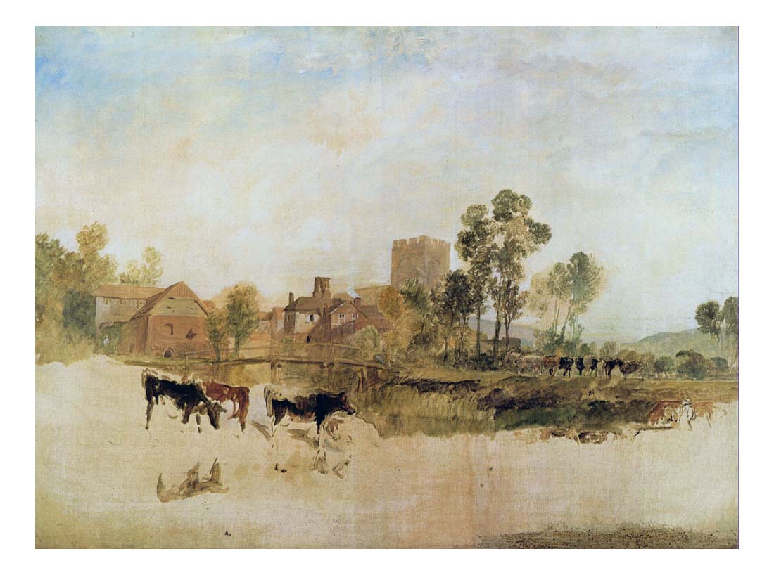 Goring Mill and Church, 1806-07 by John Mallord William Turner RA