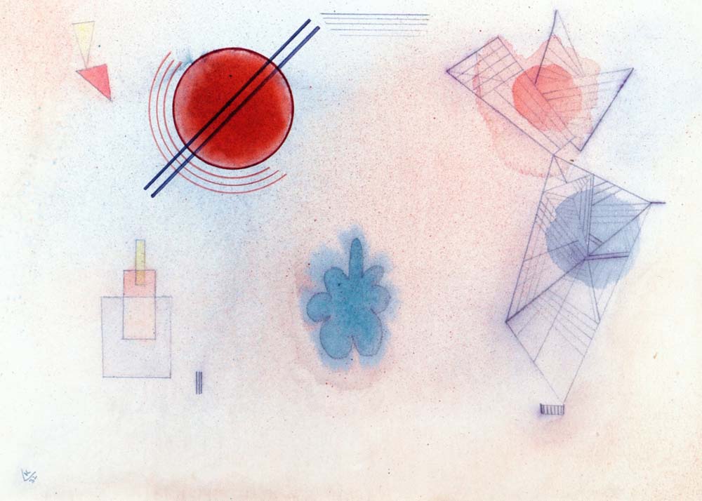 Green in the Middle - Wassily Kandinsky -1932 by Wassily Kandinsky, 16x12"(A3) Poster Print