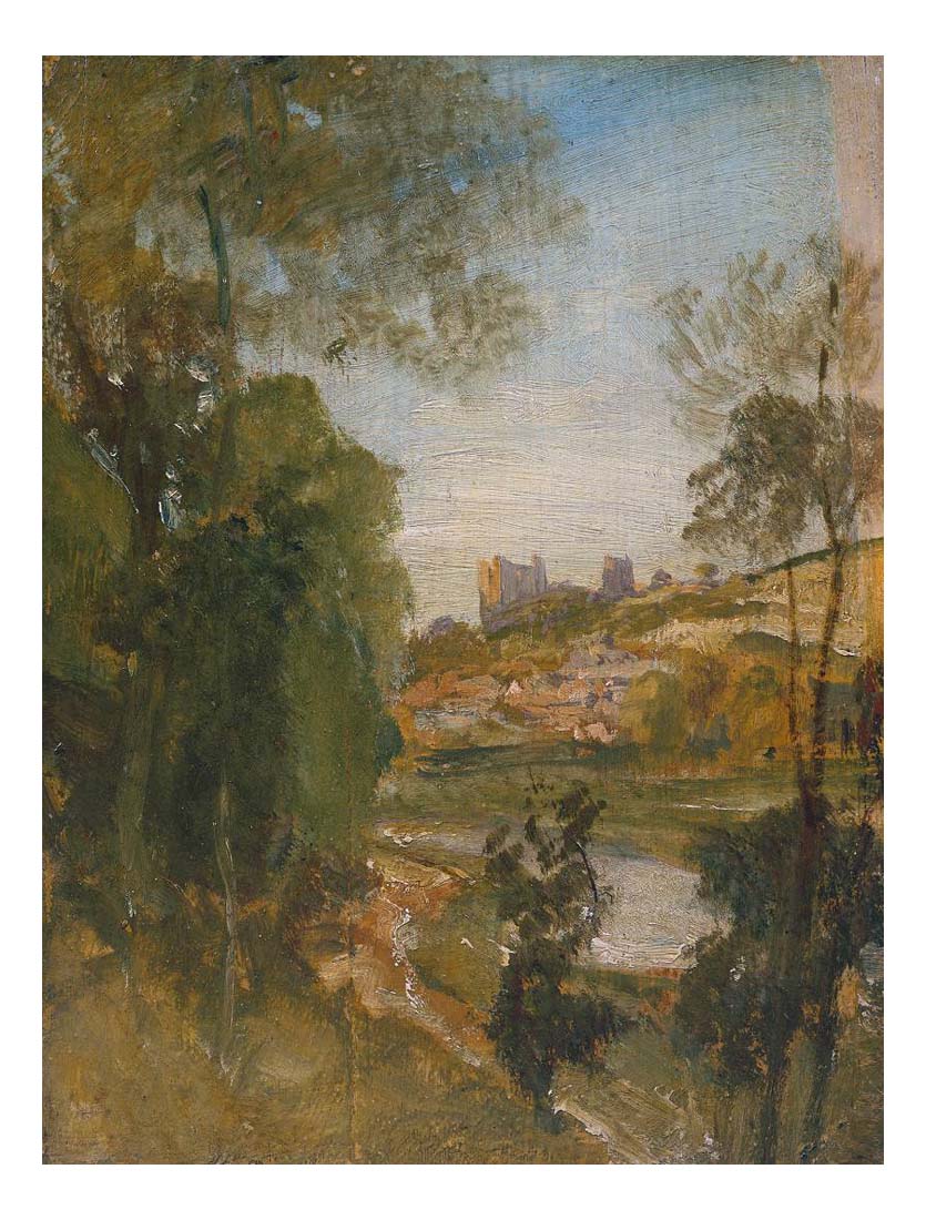 Guildford from the Banks of the Wey, 1805 by John Mallord William Turner RA, 12x8"(A4) Poster