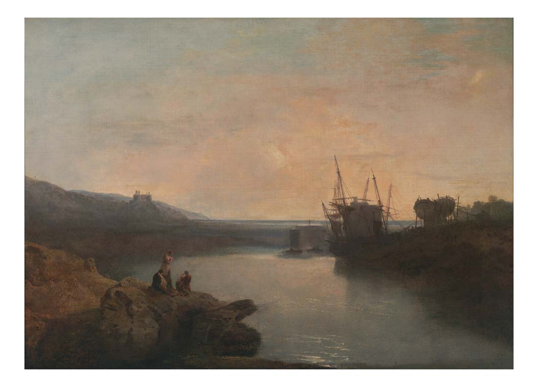 Harlech Castle, from Twgwyn Ferry, Summer's Evening Twilight, 1799 by John Mallord William Turner RA