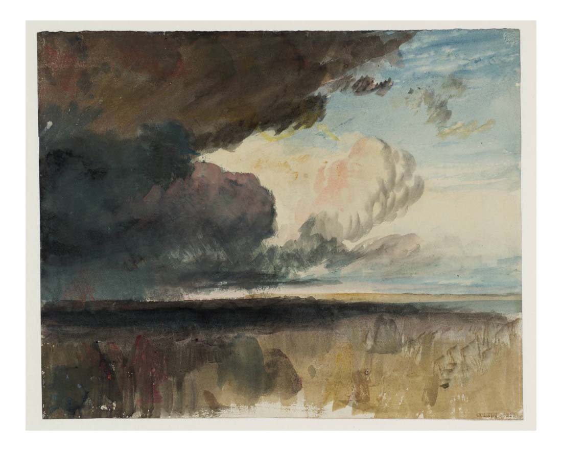 Heavy Dark Clouds, 1822 by John Mallord William Turner RA, 12x8"(A4) Poster