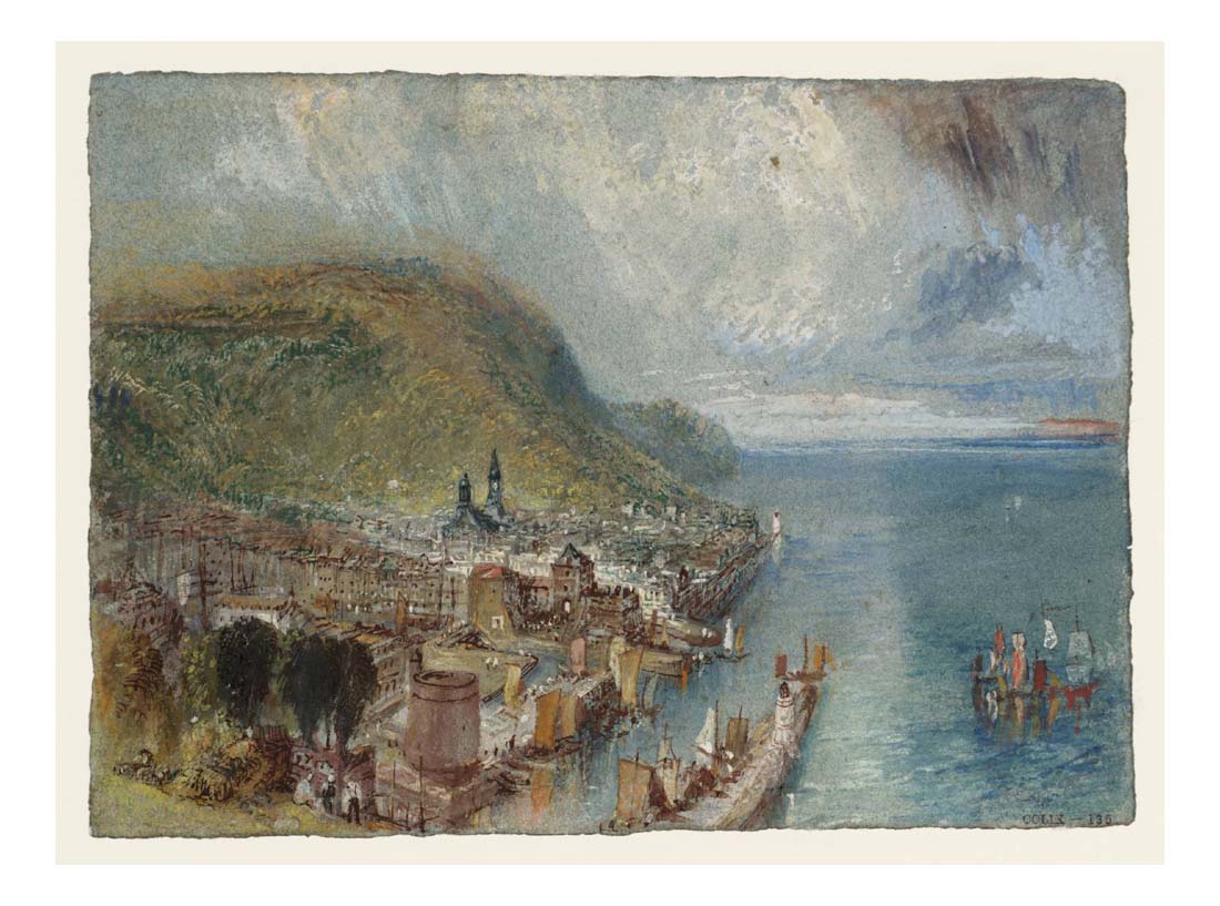 Honfleur, 1832 by John Mallord William Turner RA, 12x8"(A4) Poster
