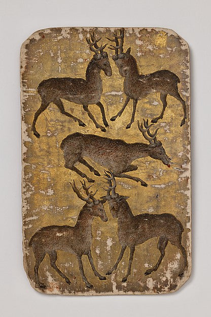 :5 of Stags from The Stuttgart Playing Cards c1430-16x12"(A3) Poster