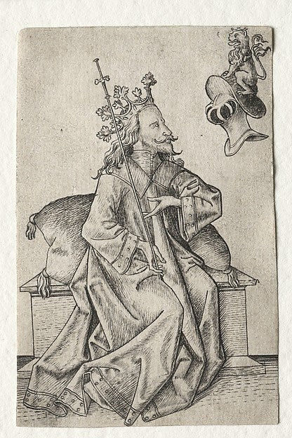 Master ES:King of Helmets from The Small Playing Cards of Ma-16x12"(A3) Poster