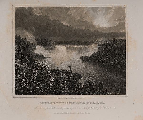 Thomas Cole:Distant View of the Falls of Niagara Frontispiec-16x12"(A3) Poster