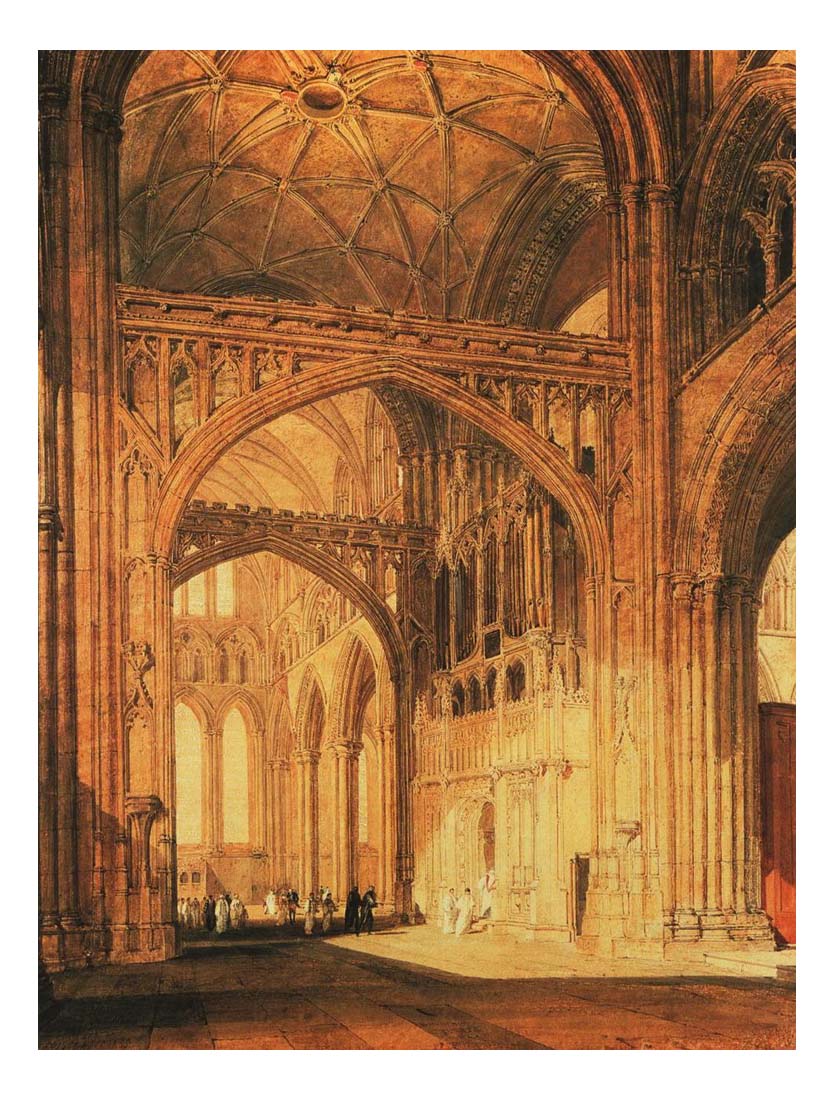 Interior of Salisbury Cathedral, 1802-05 by John Mallord William Turner RA