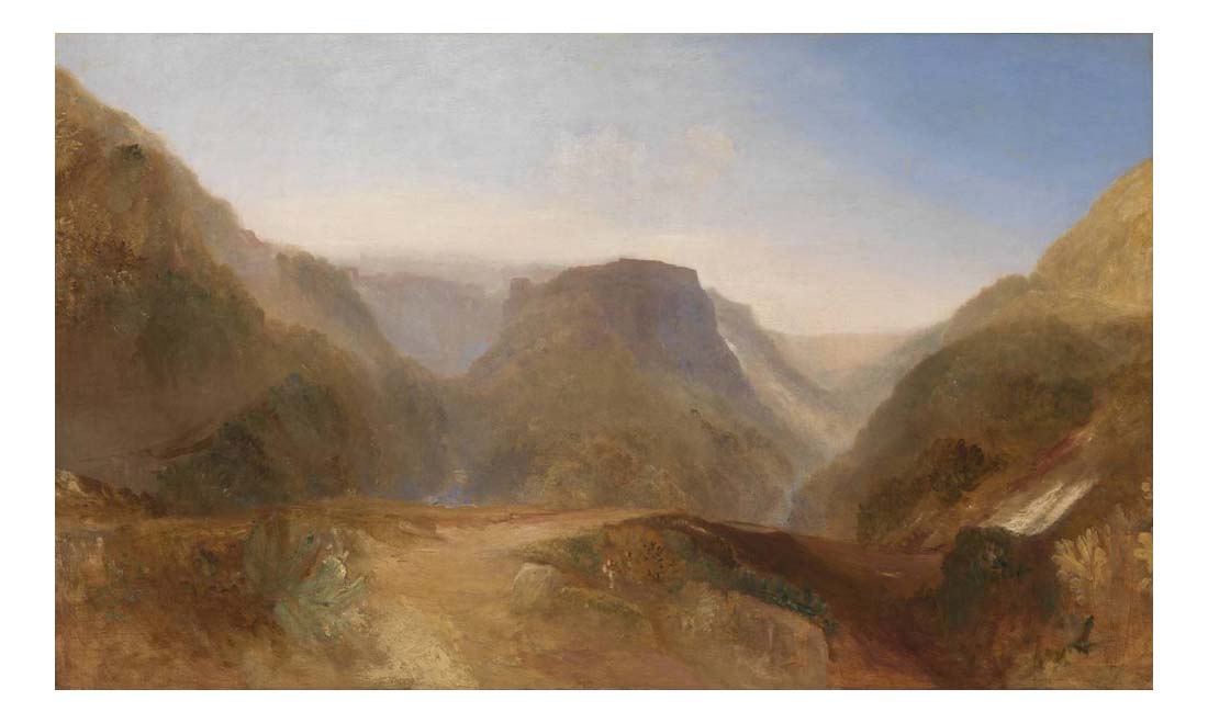 Italian Landscape, probably Civita di Bagnoregio, 1828 by John Mallord William Turner RA