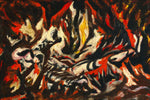Jackson Pollock - The Flame, vintage art, modern poster print