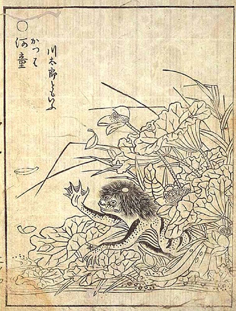 Kappa2, historic, vintage ukiyo-e Japan artwork,12x8"(A4) Poster Print