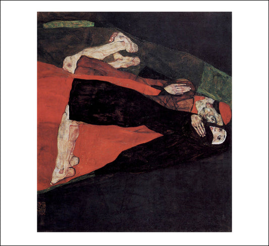 Cardinal and Nun or The Caress Cardinal and Nun or the caress by Egon Schiele, 12x8" (A4) Poster Print