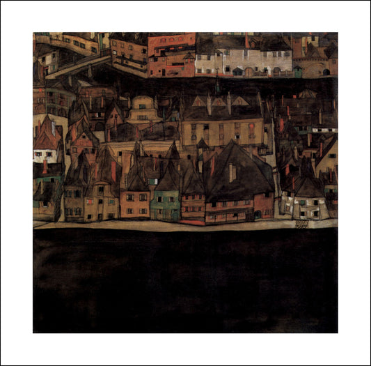Kleinstadt by Egon Schiele, 12x8" (A4) Poster Print