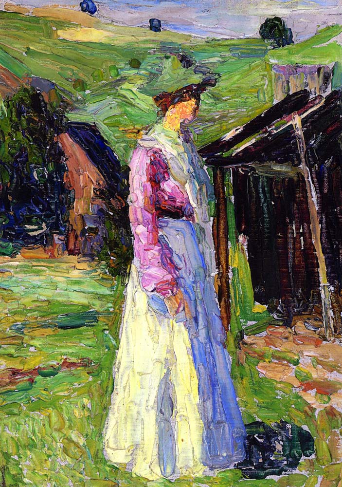 Kochel - Gabriele Munter- 1902 by Wassily Kandinsky, 16x12"(A3) Poster Print