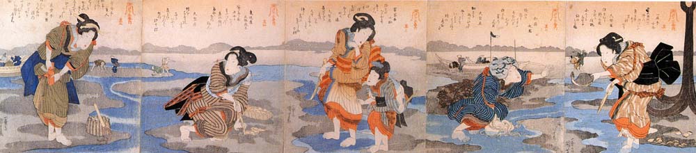 Kuniyoshi Utagawa, Women 25, historic, vintage ukiyo-e Japan artwork,12x8"(A4) Poster Print