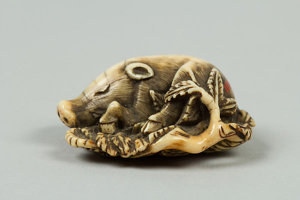 Netsuke of Sleeping Boar 19th cent, Poster Print