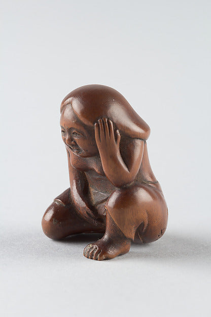 Netsuke of Woman 18th cent,16x12"(A3) Poster