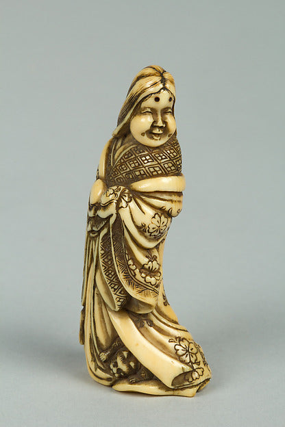Netsuke of a Woman 19th cent, Poster Print