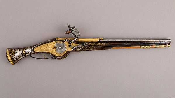Wheellock Pistol dated 1630, Poster Print Wall Art