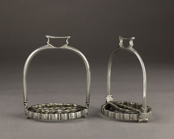 Pair of Child's Stirrups late 17th-18th cent, Poster Print Wall Art