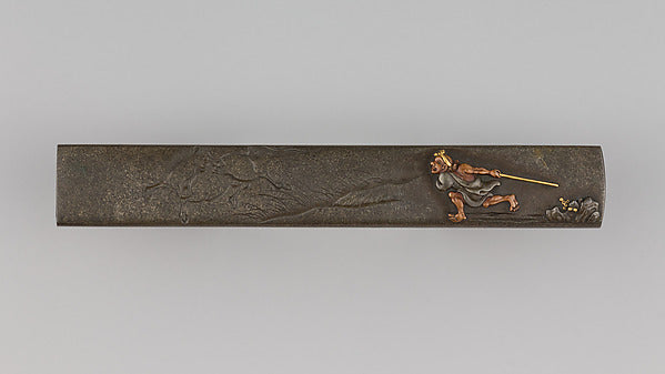 Knife Handle early 19th cent Ichijosai Hironaga, Poster Print Wall Art