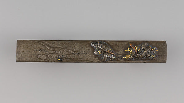 Knife Handle 19th cent Hirosada, Poster Print Wall Art