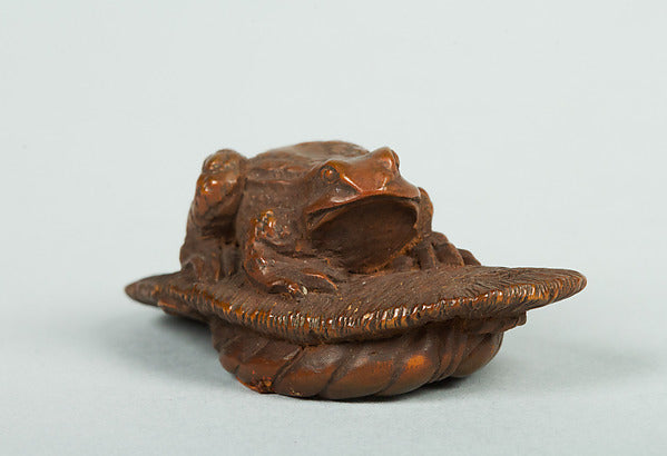 Netsuke of Toad on a Sandal 18th cent, Poster Print