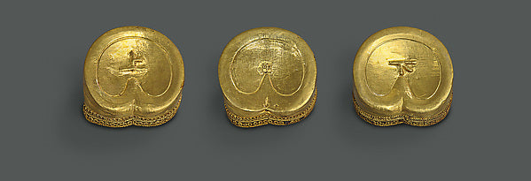 :?? ?????,Three Hoof-Shaped Ingots -16x12"(A3) Poster