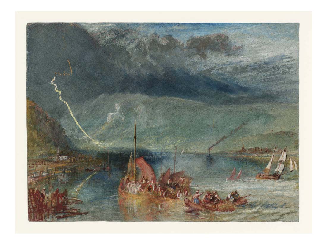 La Chaire de Gargantua, near Duclair, 1832 by John Mallord William Turner RA, 12x8"(A4) Poster