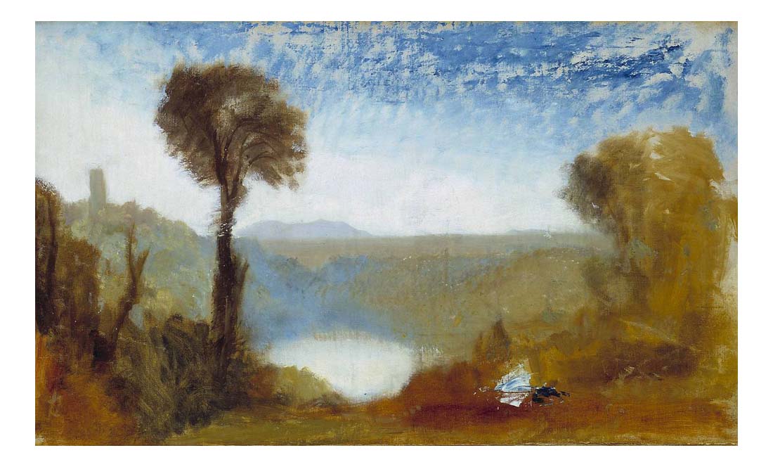 Lake Nemi, 1827-28 by John Mallord William Turner RA, 12x8"(A4) Poster