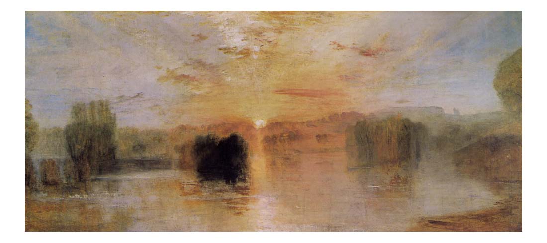 Lake, Petworth, Sunset, 1828 by John Mallord William Turner RA