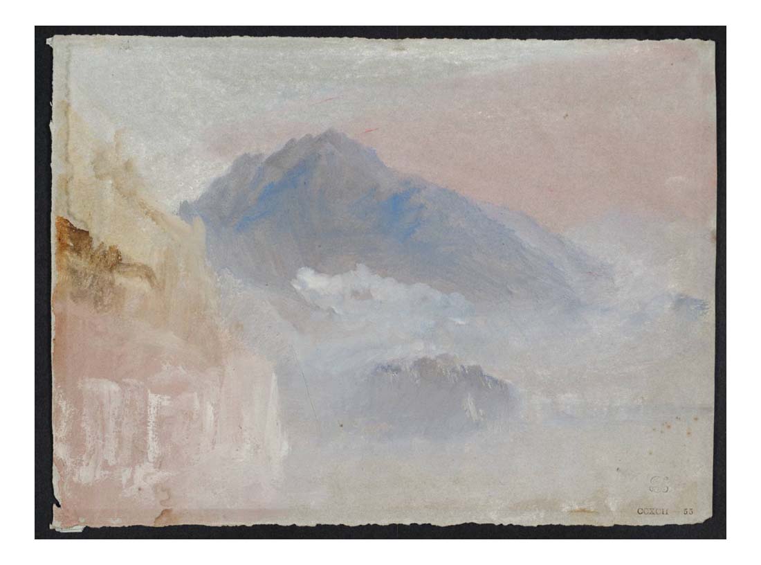 Lake, with Distant Mountains, 1834 by John Mallord William Turner RA