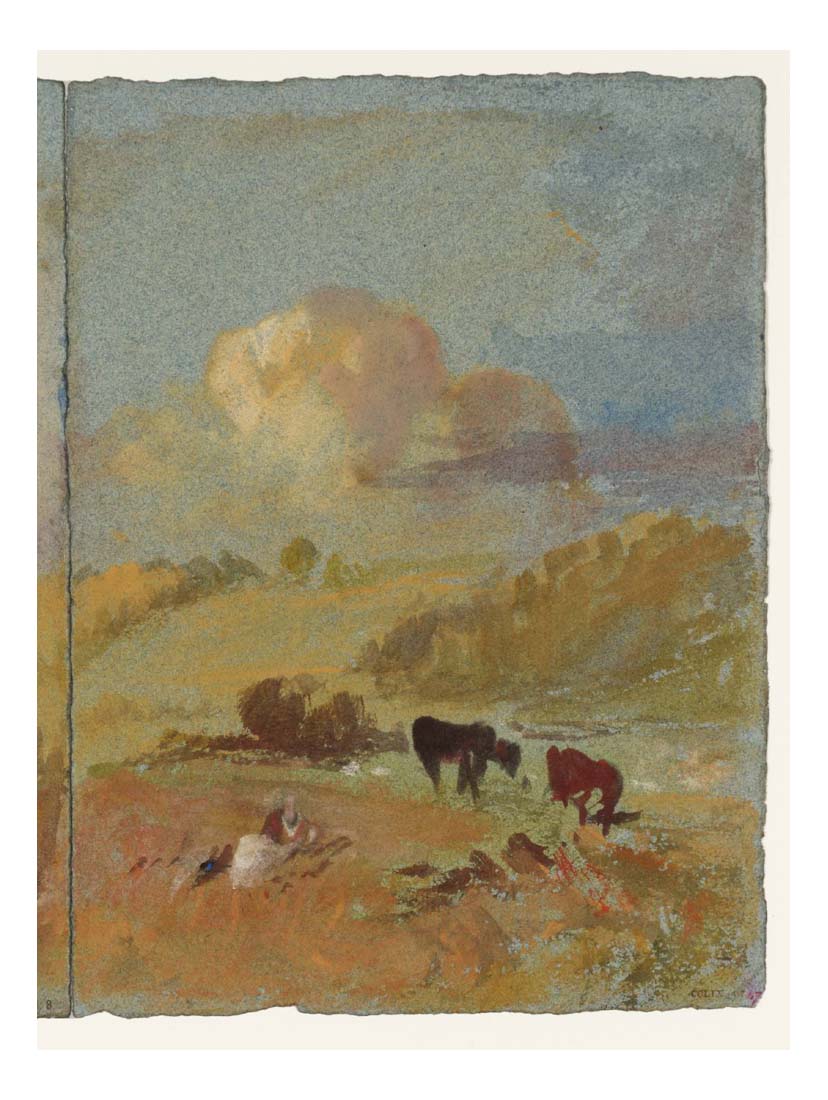 Landscape, with Cattle, 1827 by John Mallord William Turner RA, 12x8"(A4) Poster