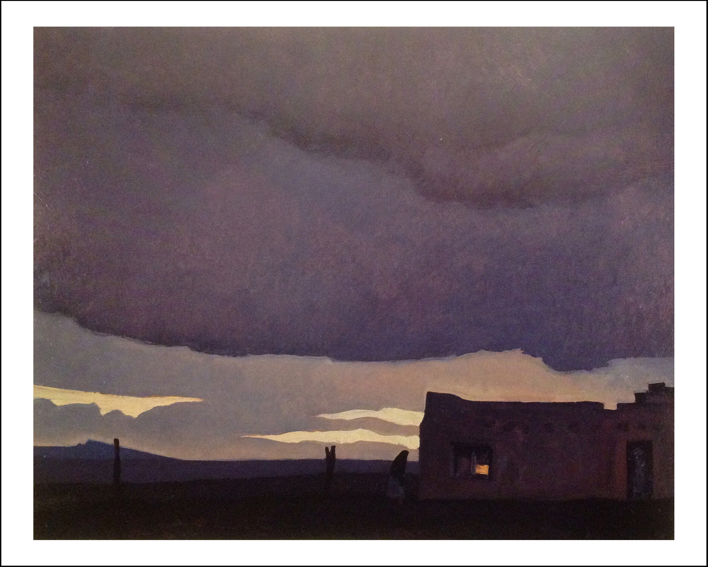 Late Afternoon 1931 Landscape by Maynard Dixon, Classic American Western Art, 16x12" (A3) Poster Print