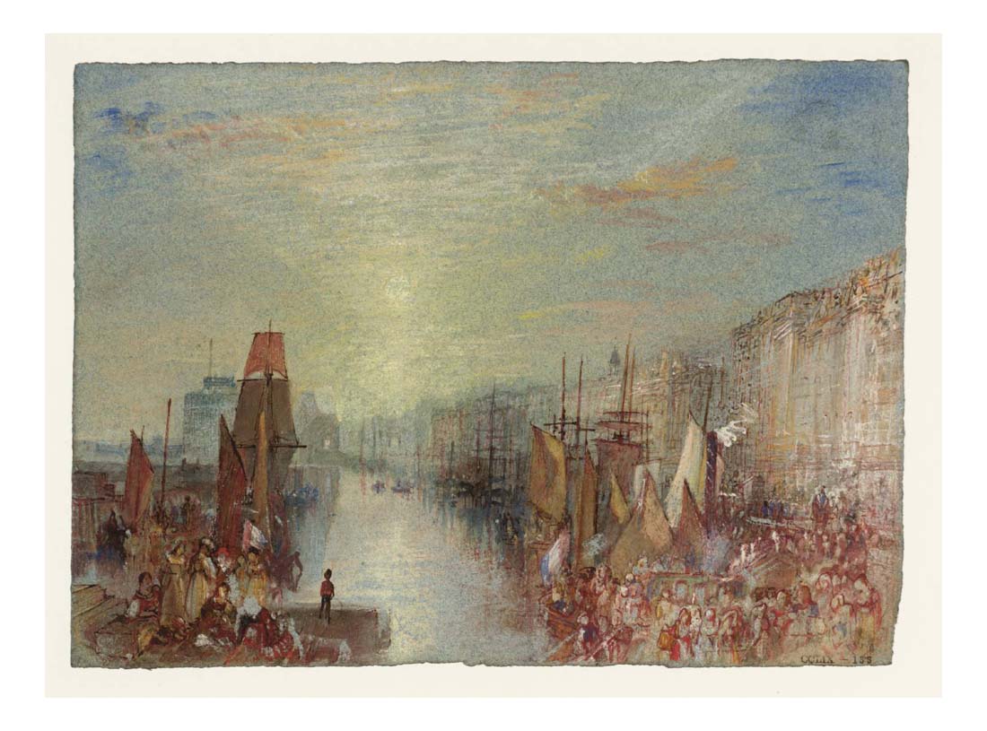 Le Havre, Sunset in the Port, 1832 by John Mallord William Turner RA