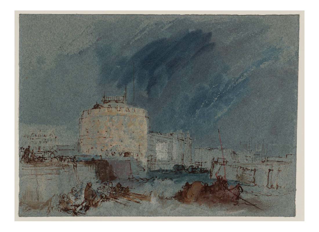 Le Havre, Tour de Francois Ier, 1832 01 by John Mallord William Turner RA, 12x8"(A4) Poster